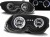LAMPY PRZEDNIE REFLEKTORY CHRYSLER 300 M 99-04 ANGEL EYES BLACK