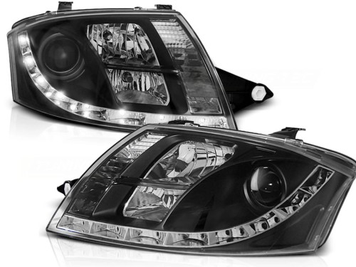 LAMPY PRZEDNIE REFLEKTORY BLACK AUDI TT 99-05 LED