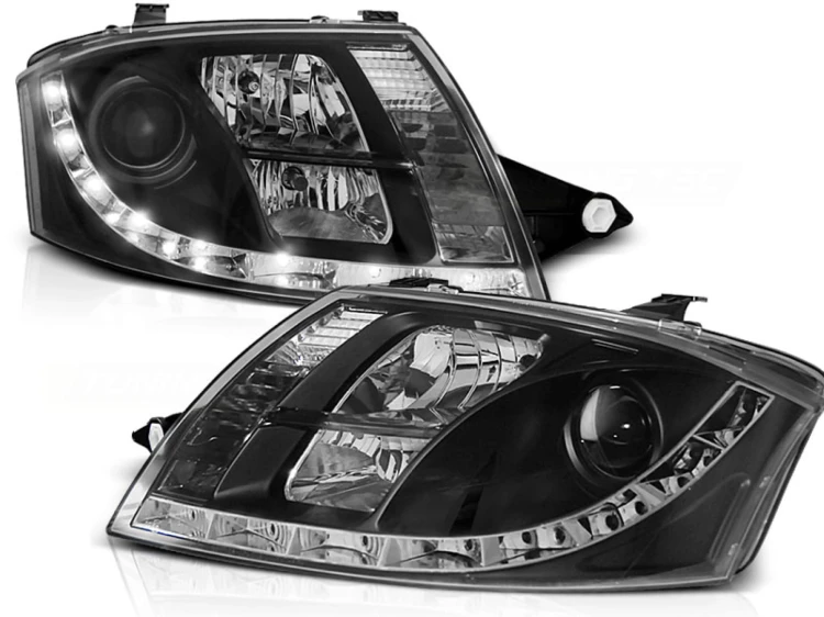 LAMPY PRZEDNIE REFLEKTORY BLACK AUDI TT 99-05 LED