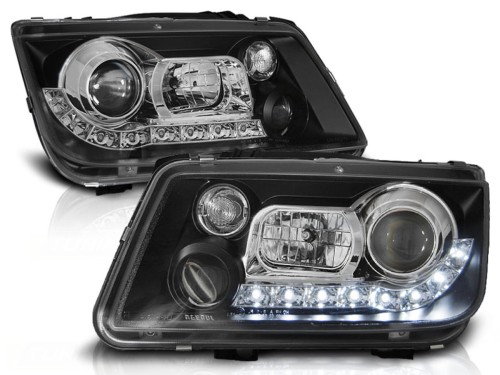 LAMPY PRZEDNIE REFLEKTORY BLACK VW BORA 09.98-05.05 LED