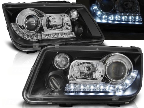 LAMPY PRZEDNIE REFLEKTORY BLACK VW BORA 09.98-05.05 LED