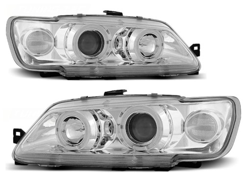 LAMPY REFLEKTORY PEUGEOT 306 93-97 RINGI CHROME