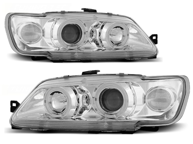 LAMPY REFLEKTORY PEUGEOT 306 93-97 RINGI CHROME