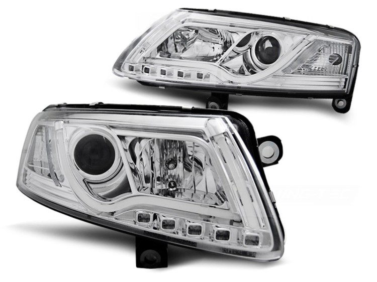 LAMPY PRZEDNIE AUDI A6 C6 XENON TUBE LIGHT DRL R87