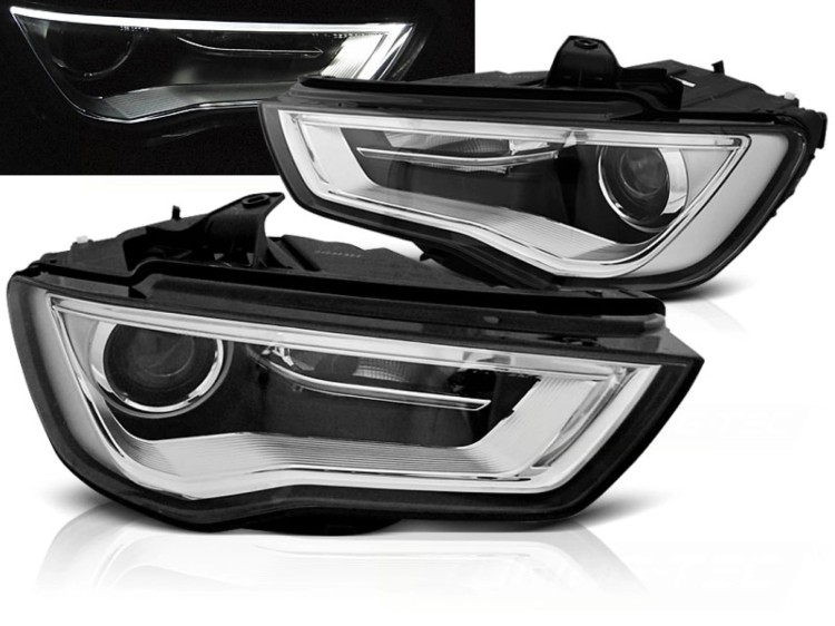 LAMPY REFLEKTORY AUDI A3 8V 12-16 BLACK LED DEPO
