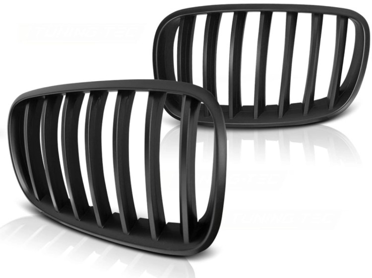 NERKI GRILL ATRAPA BLACK MATT BMW X5 E70 X6 E71 08+