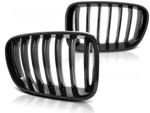 NERKI GRILL ATRAPA CZARNY POŁYSK BMW X3 F25 10-07.14