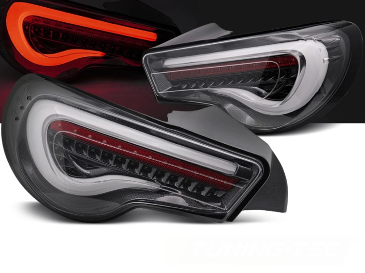 LAMPY TYLNE TOYOTA GT86 12-21 LED BAR CARBON SEQ