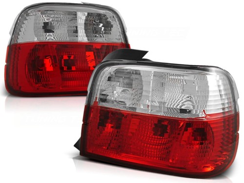 LAMPY TYLNE RED WHITE BMW SERII 3 E36 90-99 COMPACT