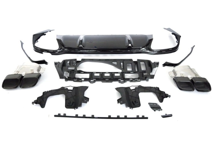 DYFUZOR ZDERZAK TYLNY KOŃCÓWKI WYDECHU SPORT MERCEDES W213 / S213 20-23