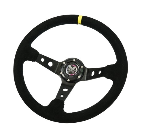 KIEROWNICA EVOLUTION X - ZAMSZ ŻÓŁTY PASEK