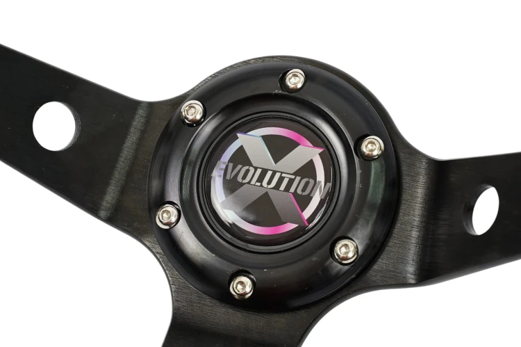 KIEROWNICA EVOLUTION X - ZAMSZ ŻÓŁTY PASEK