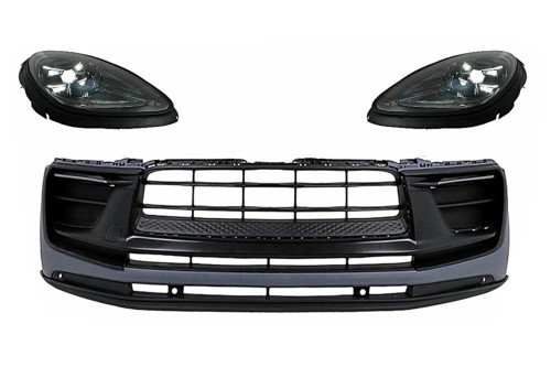 ZDERZAK PRZEDNI LAMPY KONWERSJA PORSCHE MACAN 95B (14-23) GTS DESIGN