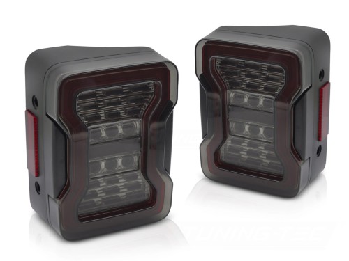 LAMPY TYLNE CHRYSLER JEEP WRANGLER JK 07-18 LED SMOKE