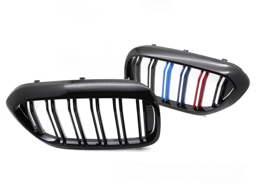 GRILL ATRAPA NERKI CZARNY POŁYSK TRI-COLOUR BMW 5 SERII G30 / G31 17-20