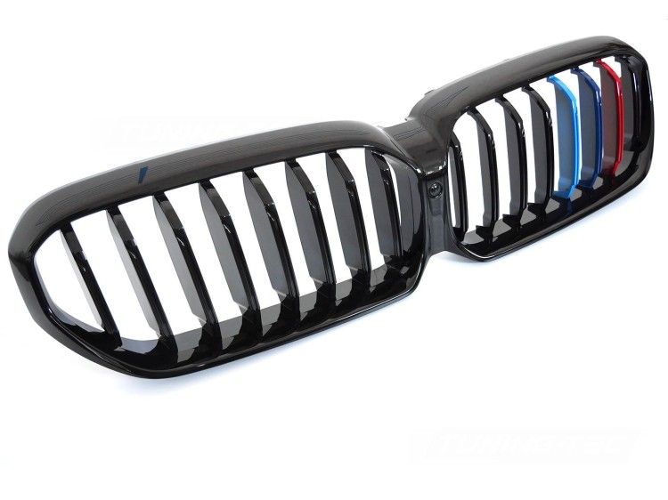GRILL ATRAPA NERKI CZARNY POŁYSK TRI-COLOUR BMW 5 SERII G30 / G31 LCI 20-23