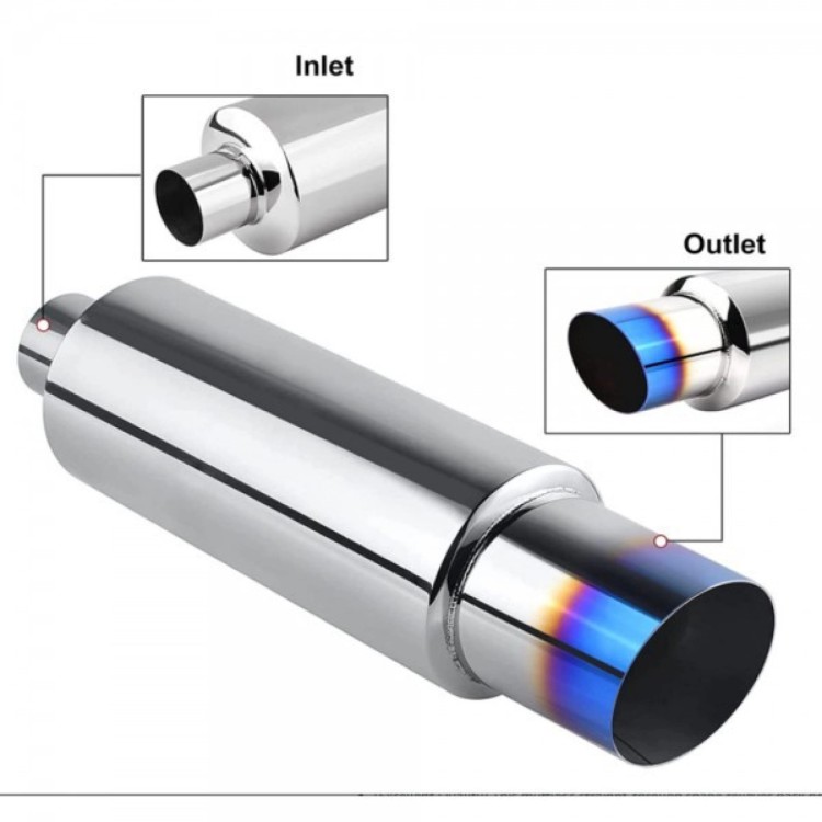 TŁUMIK KOŃCOWY PRZELOTOWY SMOKE TIP 63MM