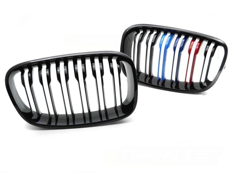 GRILL ATRAPA NERKI CZARNY POŁYSK TRI-COLOUR BMW 1 SERII F20 / F21 11-14