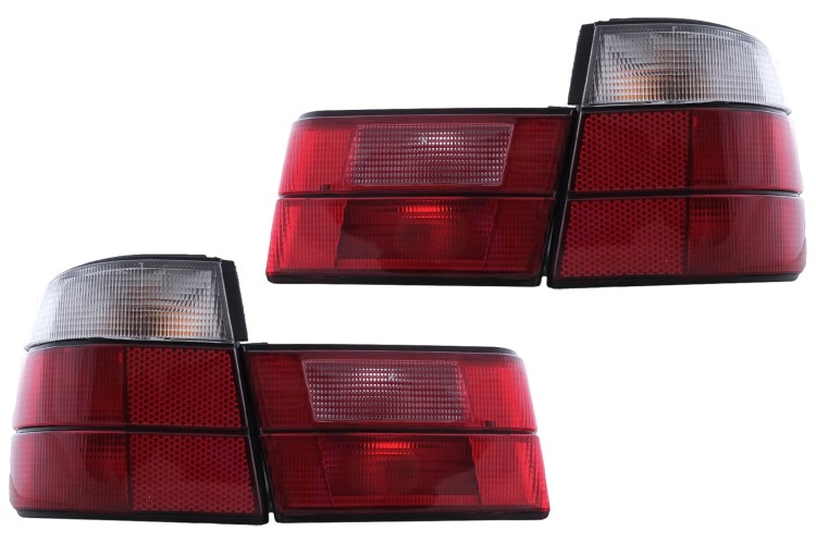 LAMPY TYLNE BMW 5 SERII E34 SEDAN (1987-1995) CZERWONO-BIAŁE