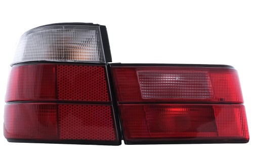 LAMPY TYLNE BMW 5 SERII E34 SEDAN (1987-1995) CZERWONO-BIAŁE