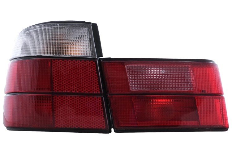 LAMPY TYLNE BMW 5 SERII E34 SEDAN (1987-1995) CZERWONO-BIAŁE