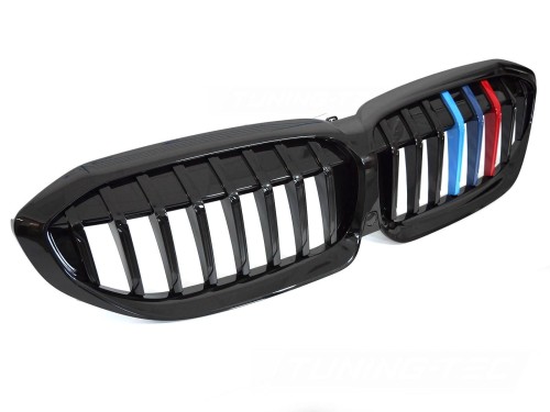 GRILL ATRAPA NERKI CZARNY POŁYSK TRI-COLOUR BMW 3 SERII G20 / G21 19-22