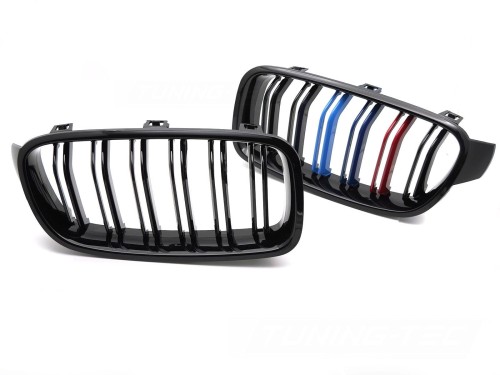 GRILL ATRAPA NERKI CZARNY POŁYSK TRI-COLOUR BMW 3SERII F30 / F31 11-18