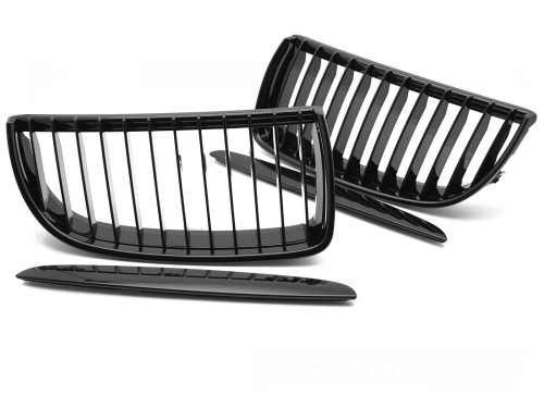 GRILL ATRAPA NERKI CZARNY POŁYSK BMW 3 SERII E90 / E91 05-08
