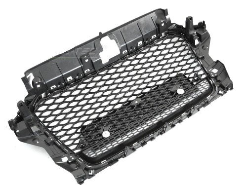 GRILL PLASTER MIODU CZARNY BŁYSZCZĄCY AUDI A3 8V 12-16 RS3 LOOK