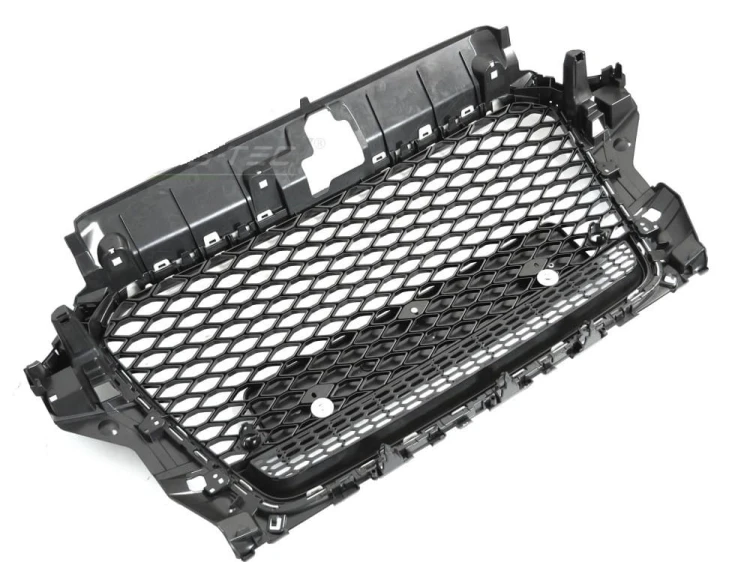 GRILL PLASTER MIODU CZARNY BŁYSZCZĄCY AUDI A3 8V 12-16 RS3 LOOK