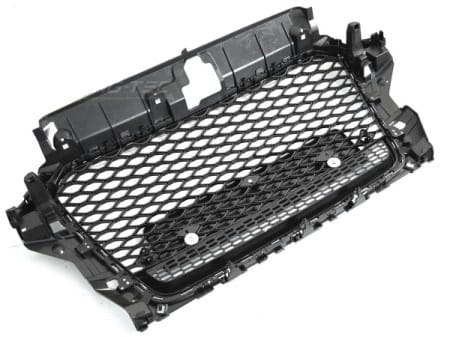 GRILL PLASTER MIODU CZARNY POŁYSK CHROM AUDI A3 8V 12-16 RS3 LOOK