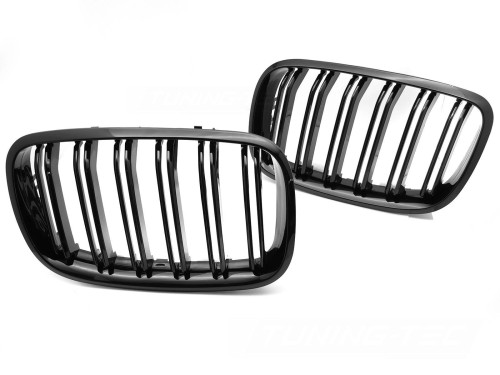 NERKI GRILL ATRAPA CZARNY POŁYSK BMW X5 E70 07-13 / X6 E71 08-14