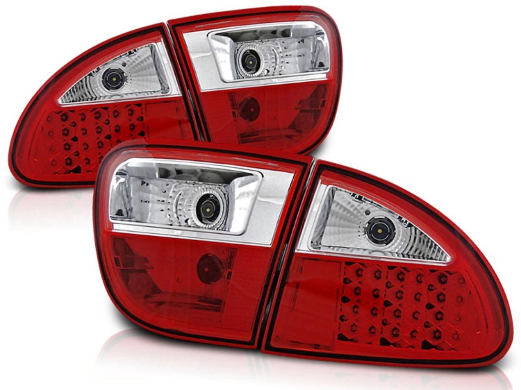 LAMPY TYLNE RED WHITE SEAT LEON 04.99-08.04