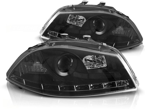 LAMPY PRZEDNIE REFLEKTORY BLACK SEAT IBIZA 6L 04.02-08