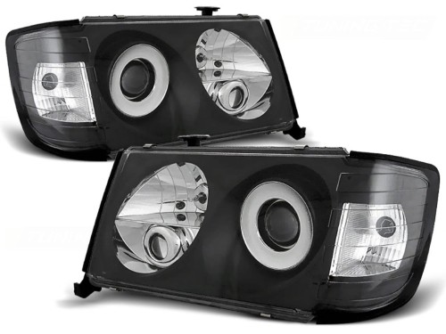 LAMPY PRZEDNIE REFLEKTORY BLACK MERCEDES W124 E-KLASA 05.93-06.95
