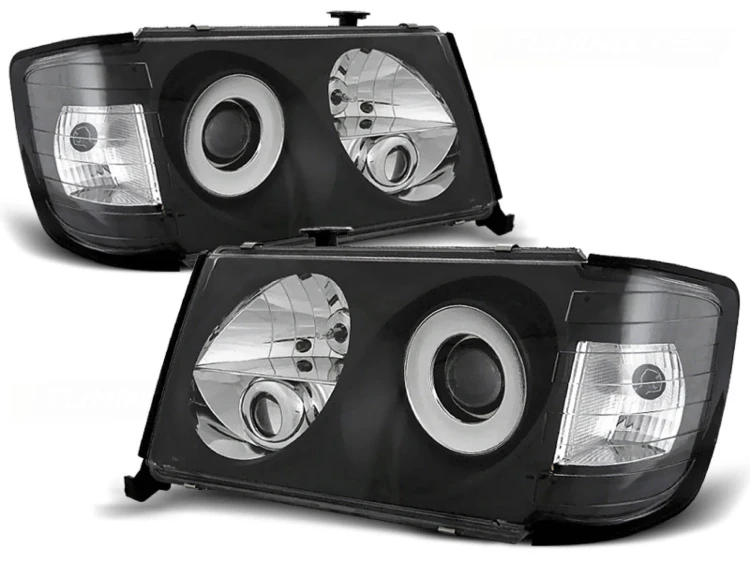 LAMPY PRZEDNIE REFLEKTORY BLACK MERCEDES W124 E-KLASA 05.93-06.95