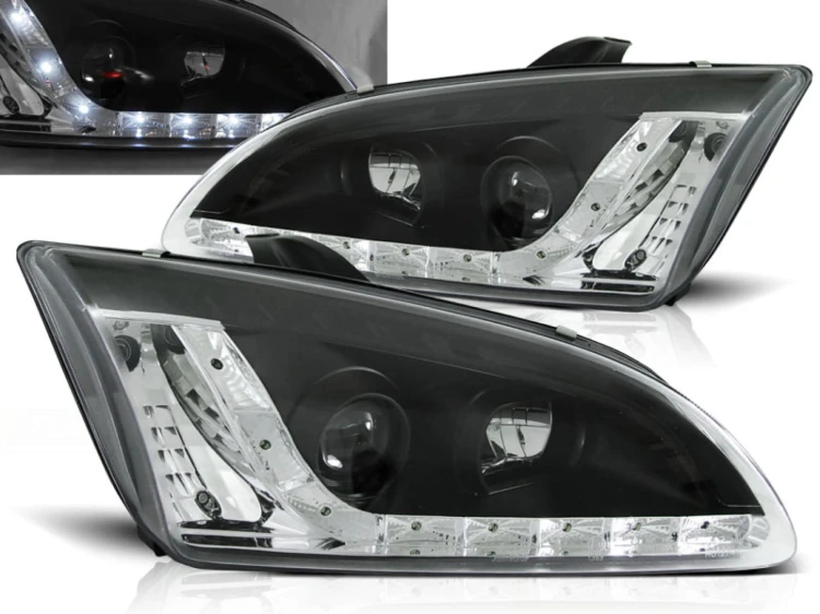 LAMPY PRZEDNIE REFLEKTORY FORD FOCUS II 09.04-01.08 BLACK LED