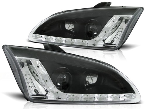 LAMPY PRZEDNIE REFLEKTORY FORD FOCUS II 09.04-01.08 BLACK LED