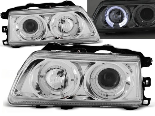 LAMPY PRZEDNIE REFLEKTORY HONDA CRX 09.87-89 ANGEL EYES CHROME