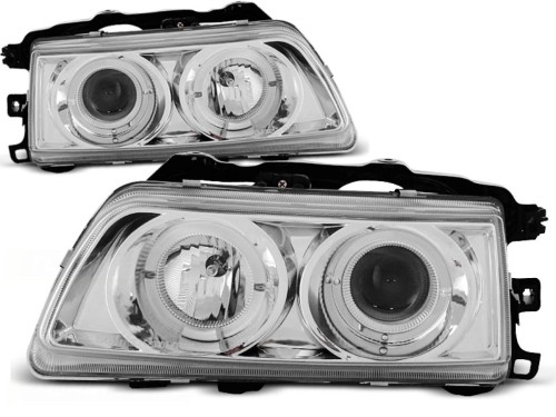 LAMPY PRZEDNIE REFLEKTORY HONDA CRX 09.87-89 ANGEL EYES CHROME