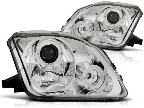 LAMPY PRZEDNIE REFLEKTORY HONDA PRELUDE 02.97-01 ANGEL EYES CHROME