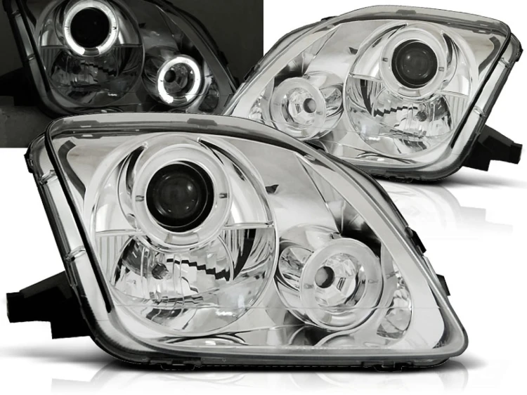 LAMPY PRZEDNIE REFLEKTORY HONDA PRELUDE 02.97-01 ANGEL EYES CHROME