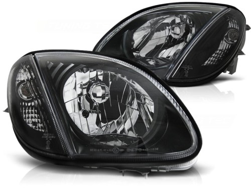 LAMPY PRZEDNIE REFLEKTORY BLACK MERCEDES R170 SLK 04.96-04