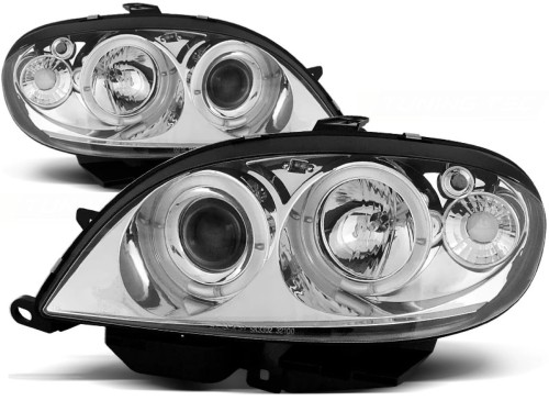 LAMPY PRZEDNIE REFLEKTORY CITROEN SAXO 09.99-06.03 ANGEL EYES CHROME