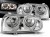 LAMPY PRZEDNIE REFLEKTORY ANGEL EYES CHROME VW GOLF 3 09.91-08.97