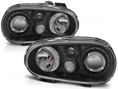 LAMPY PRZEDNIE REFLEKTORY BLACK VW GOLF 4 09.97-09.03