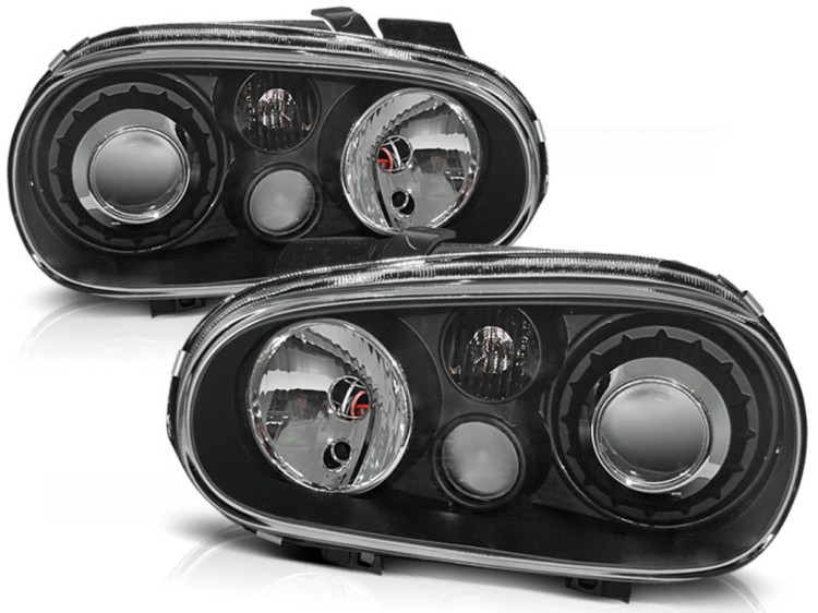 LAMPY PRZEDNIE REFLEKTORY BLACK VW GOLF 4 09.97-09.03