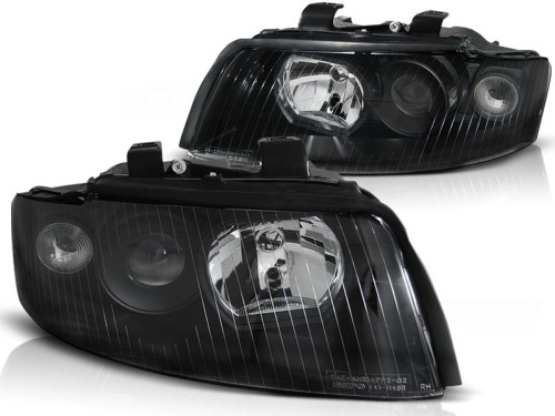 LAMPY PRZEDNIE REFLEKTORY BLACK AUDI A4 B6 10.00-10.04