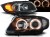 LAMPY PRZEDNIE REFLEKTORY ANGEL EYES BLACK LED BMW SERII 3 E90/E91 05-08