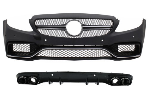 ZDERZAK PRZÓD DYFUZOR KOŃCÓWKI MERCEDES C KLASA C205 A205 14-19 C63 DESIGN